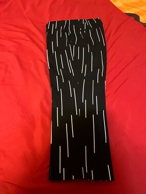 Alfani Black and White Patterned Cropped Pants